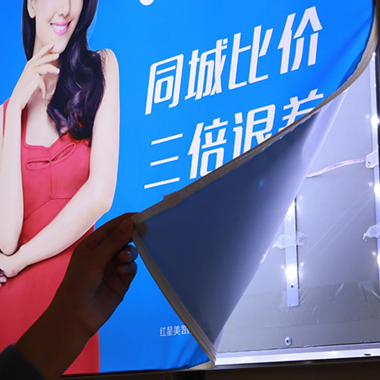 
custom high quality PVC vinyl lightbox banner poster printing for station high speed rail station airport 