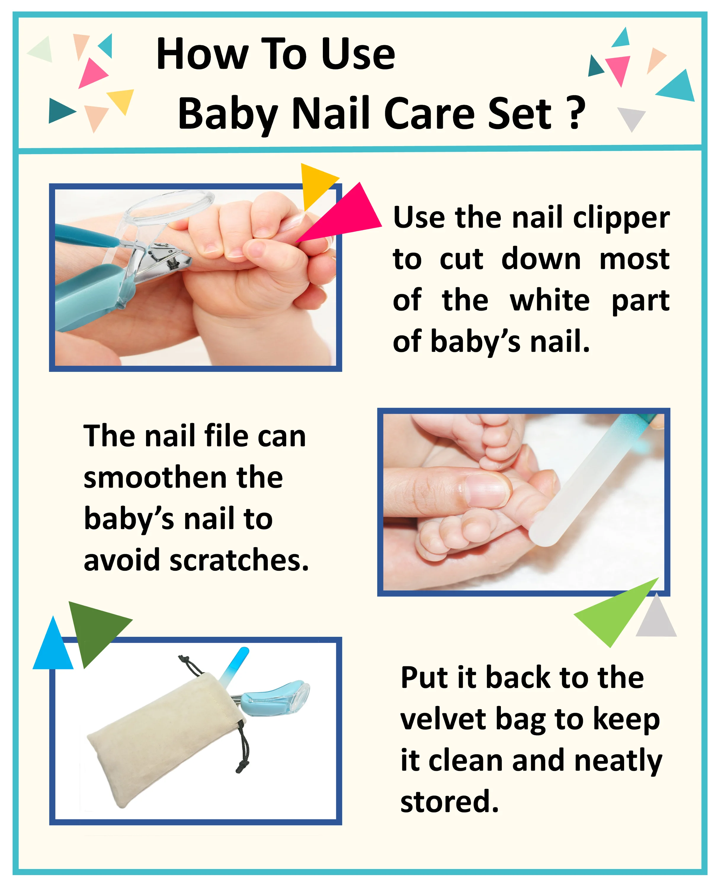 baby nail clipper with magnifier