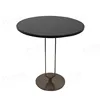 Absolutely black granite modern table furniture side end table design table top round granite stone china factory