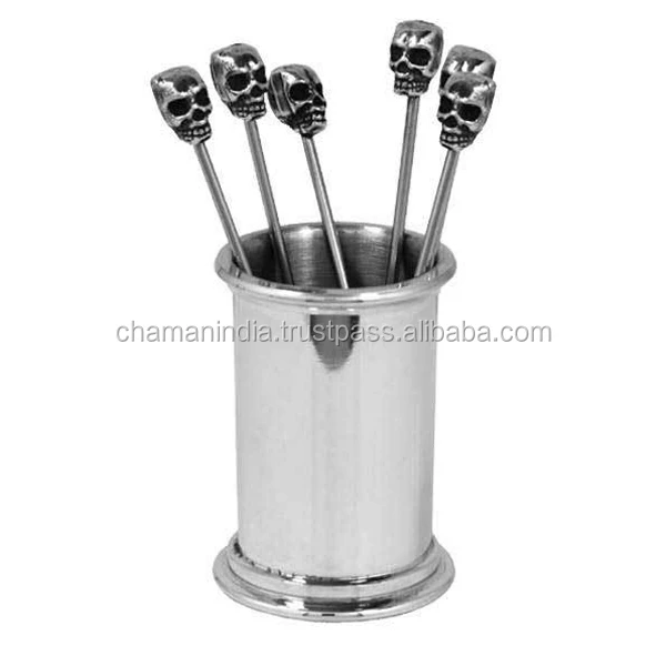 Metal Cocktail Picks & Holder Buy Metal Cocktail Picks & Holder