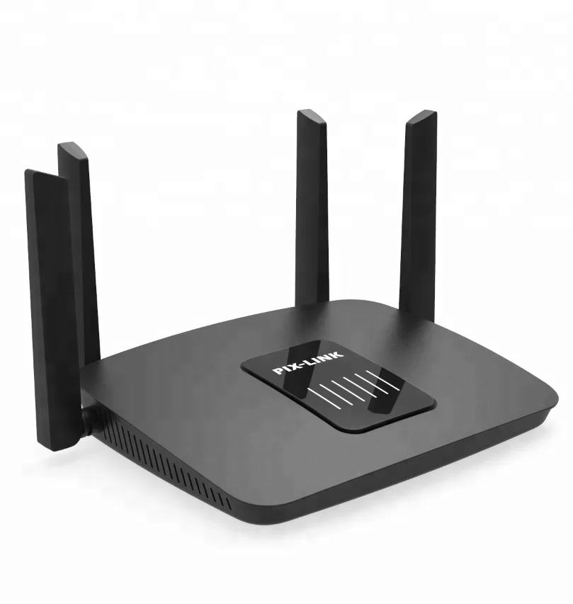 

PIX LINK LV-AC06 AC1200M Wireless Dual Band Router Audio Board Amplify Dongguan Extender Extender 2 Km Round Table Top Extender, Black