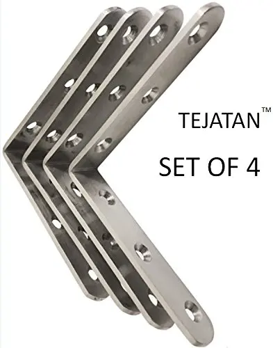 Each Size 10 Pieces 2 Size 30 Pieces Corner Brackets 90 Degree Angle Bracket Corner Braces Stainless Steel L Bracket with Screws,20 x 20 mm,3030mm,40 x 40mm