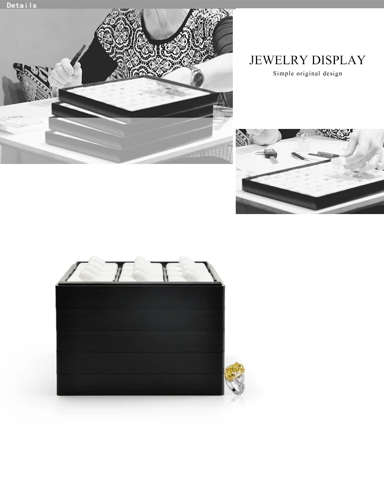 Fanxi Custom Jewellery Display Trays For Ring Earrings Necklace Pendant