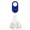 2019 Latest promotional gift item multi 4 in 1 big ring design usb cable both charge & data transfer