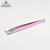 Eyelash Extension Tweezers L Type Volume 11 cm Metallic Purple Finish Tip View