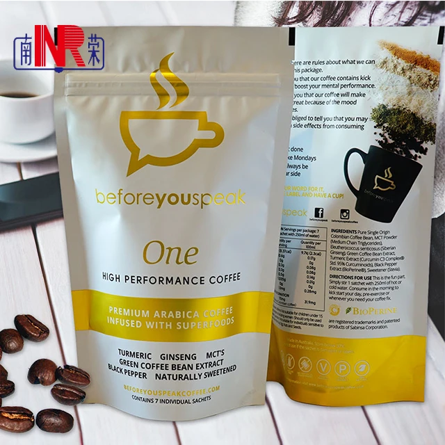 
Custom Printed Packet Aluminum Stand Up Sterilization Mylar Mini Bag , Laminated Printing Aluminium Foil Pouch Packaging 