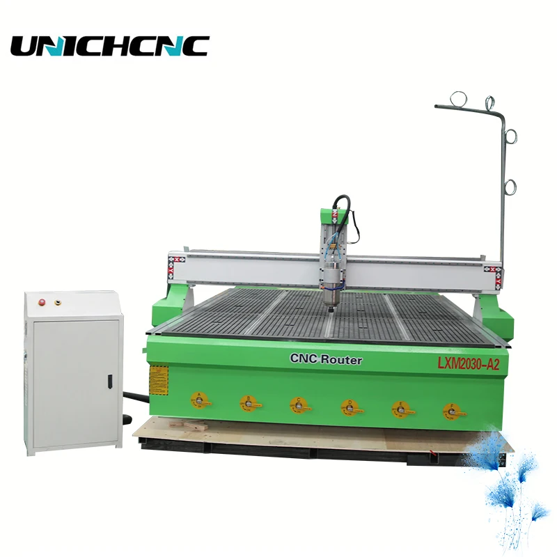 High configuration plywood cnc cutting 3 axis machine for door making