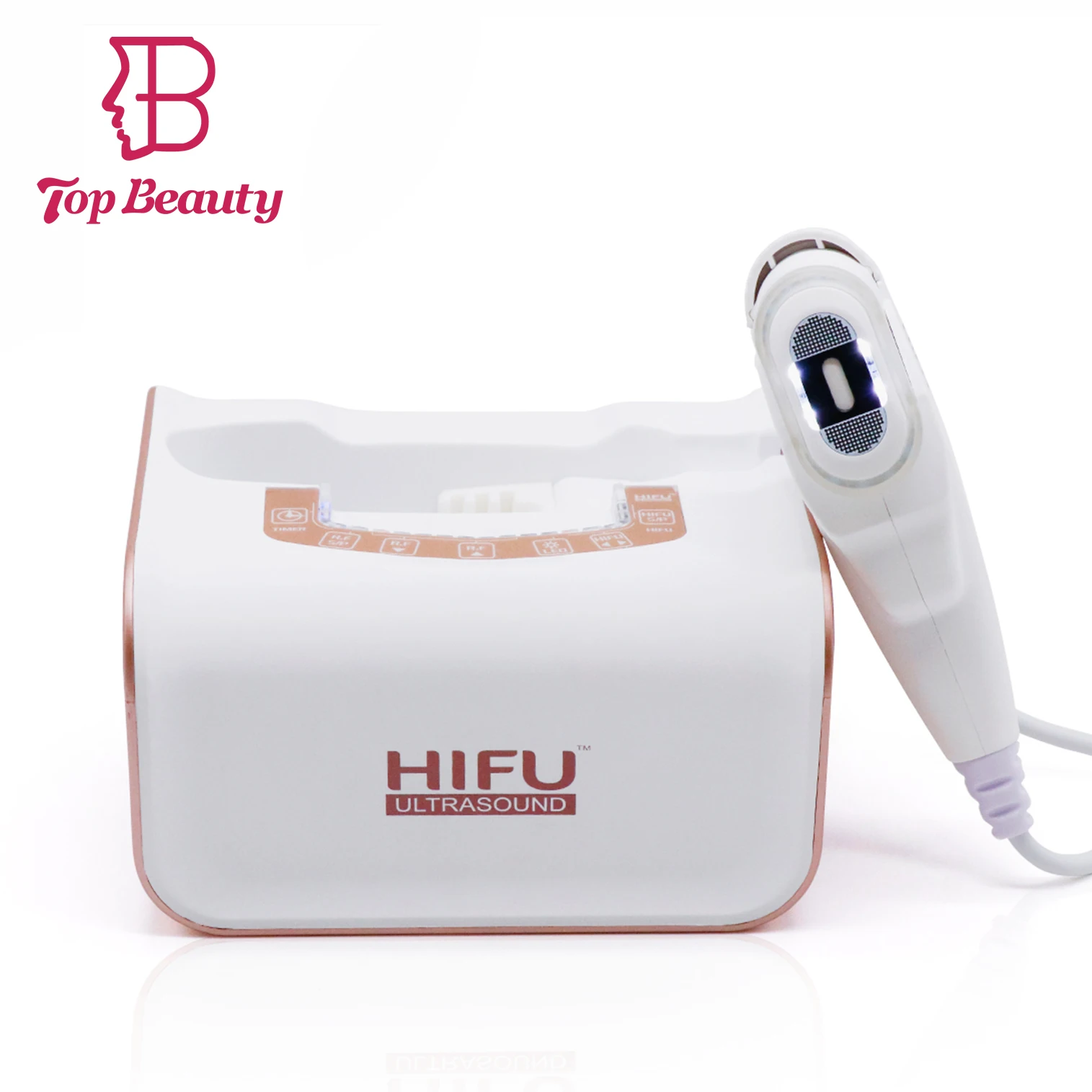 

Top Beauty mini hifu face lifting machine, Blue;rose gold