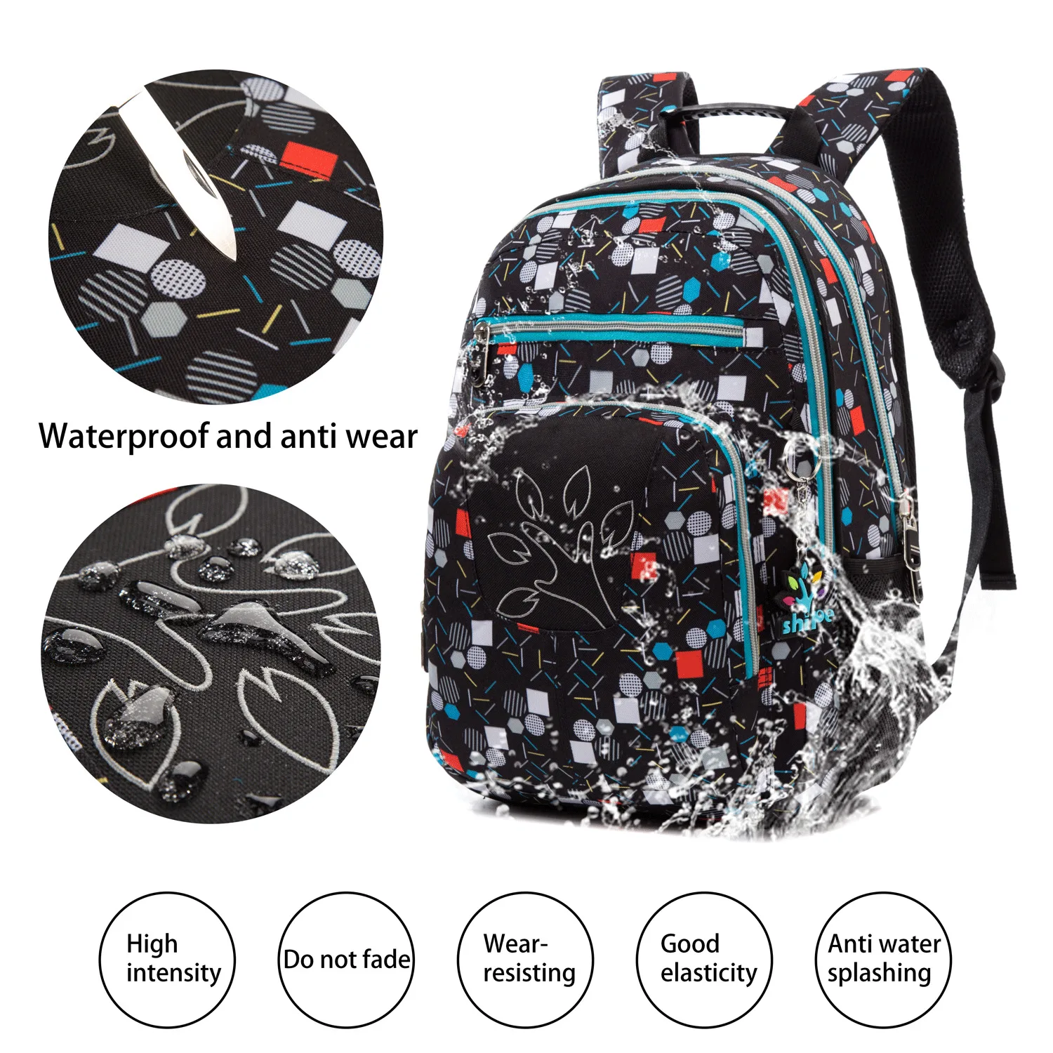 Waterproof Child Bookbag Durable Boy Elementary Backpack Student School