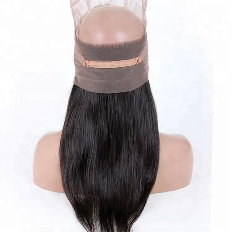 

Wholesale Brazilian human hair 360 lace frontal straight 360 lace frontal closure