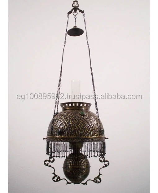 Br201 Antique Style Victorian Era Hanging Library Oil Lamp Br201 Antique Style Victorian Era