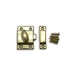 Cupboard Catches in Brass Plate 1 3/4" Latch for Cabinet or Cupboard Latches