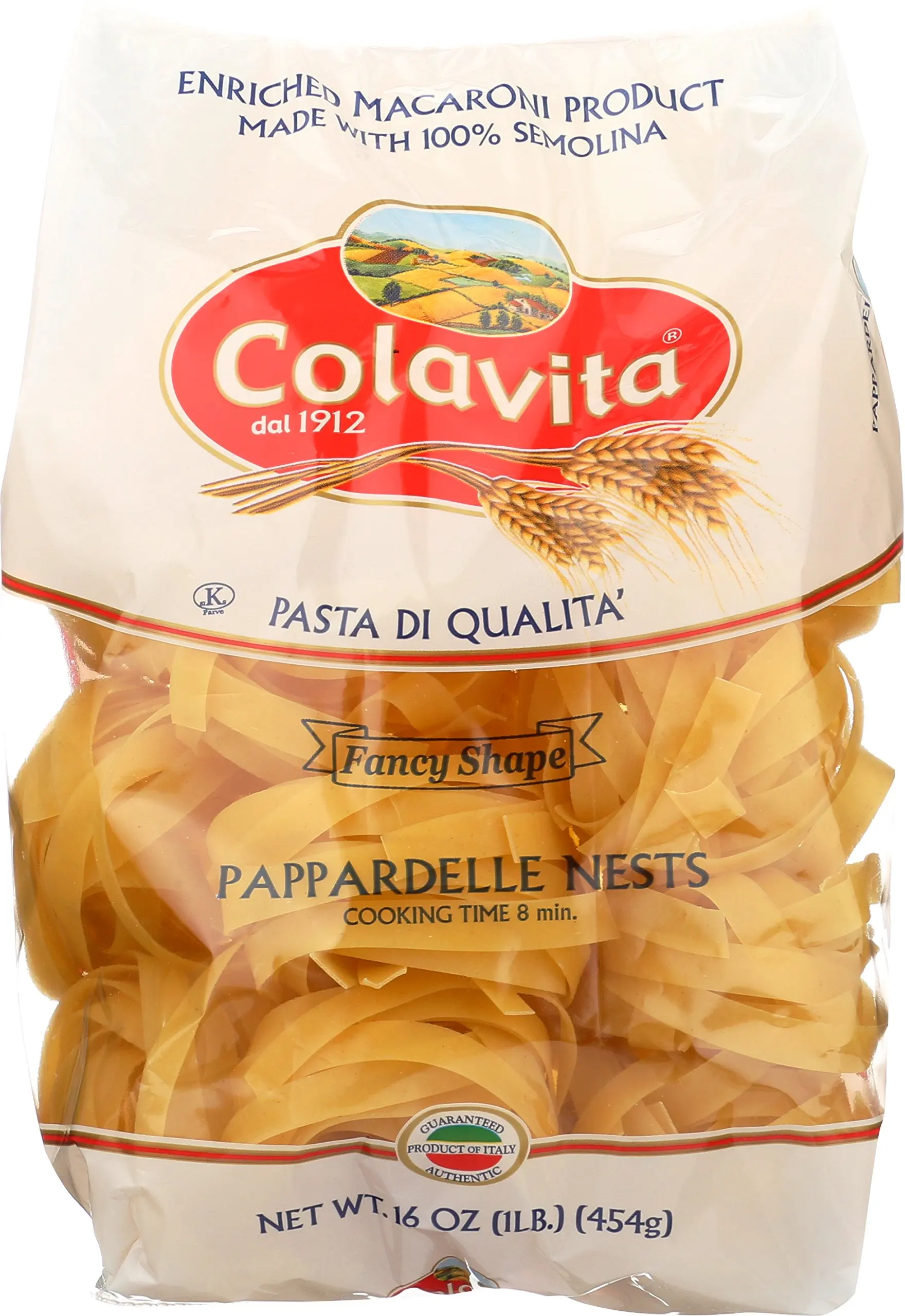 Colavita Pappardelle Nest Pasta, 1 Pound (Pack of 10)