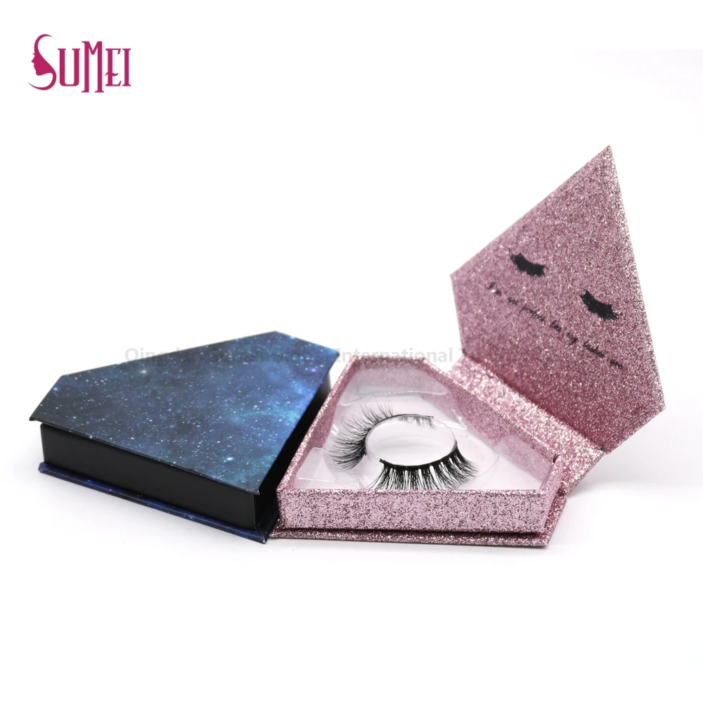 

Free simple packaging free sample 3d mink eyelashes, Natural black