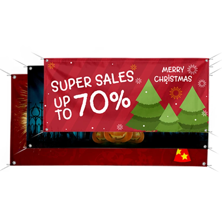 High Quality Exw Promotion Outdoor Hanging Advertising Pvc Poster