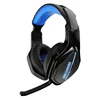 Stock cheapest stereo 7.1 sound RGB black blue red color noise cancelling mic heavy bass USB PC wired earphone