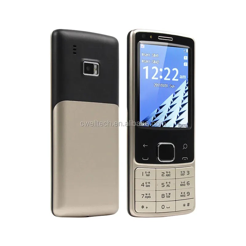 2.8 Inch Tft 320x240 Screen Dual Sim Card Double Cameras Keypad Mobile Phone Ultra Slim Design