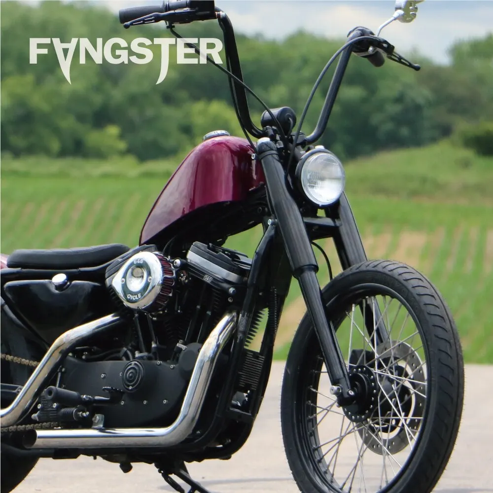 Fangster 150072 Sportster 39mm Fork Shrouds Chrome For Harley Davidson