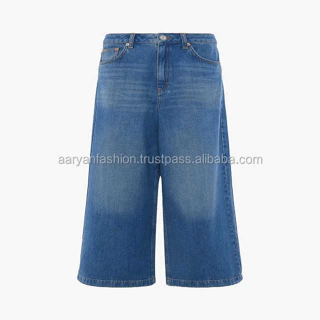 plus size denim slacks