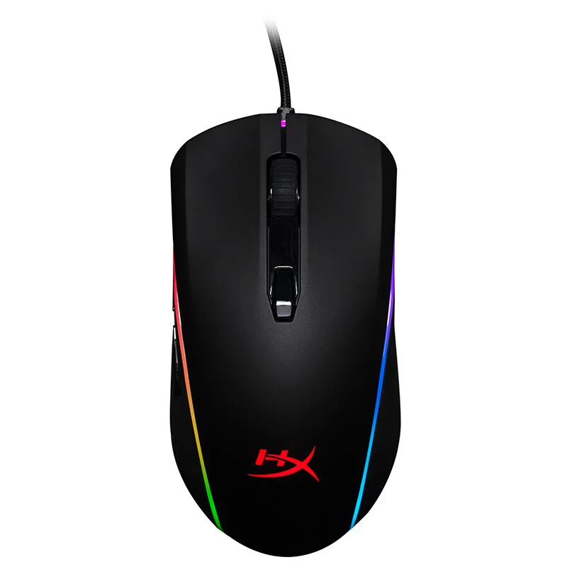 

Hyper X Pulsefire Surge RGB Lighting Gaming Mouse FPS performance Pixart 3389 sensor with native up to 16000, Black