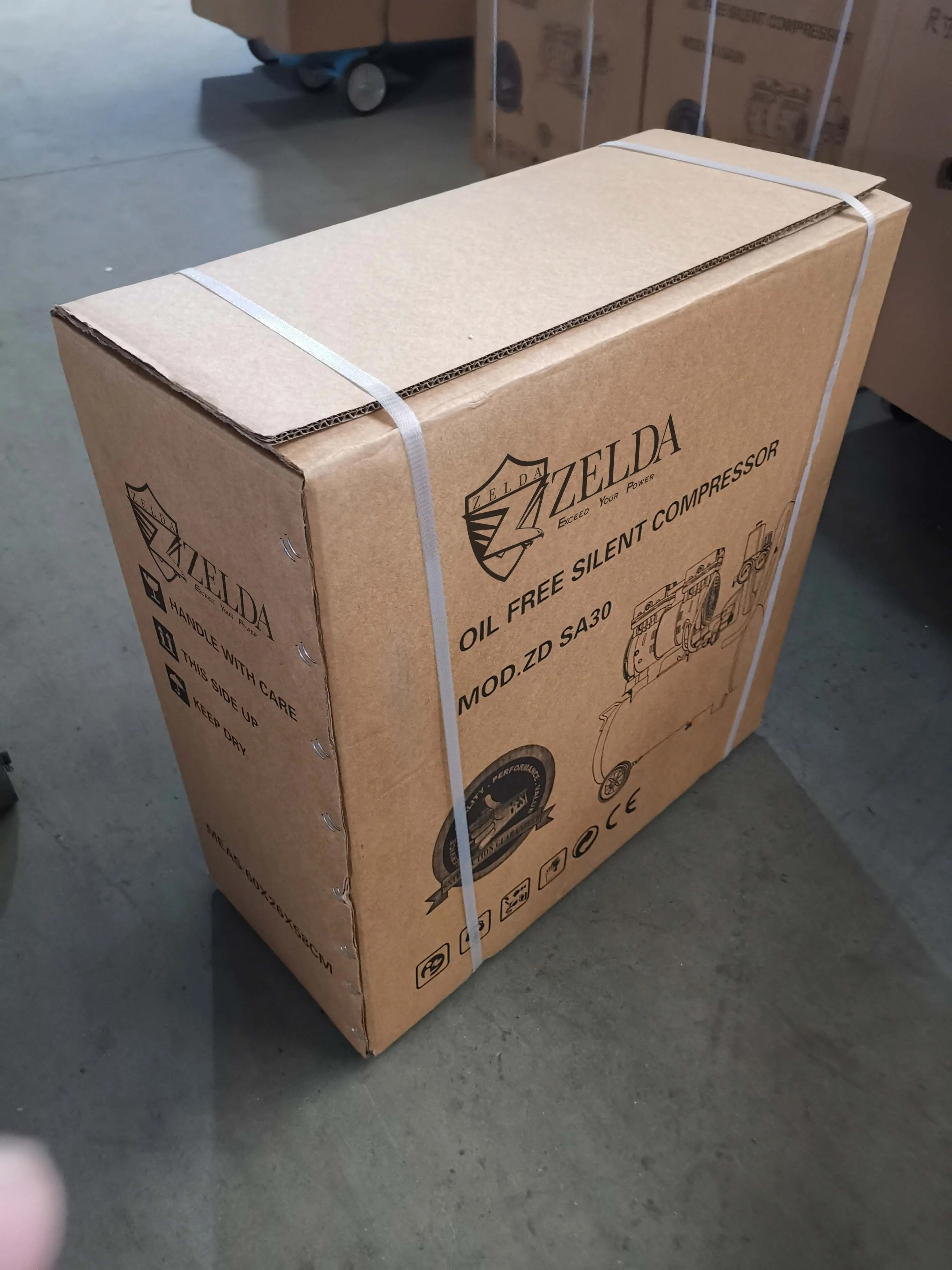 Factory cheap price portable oil free silent air compressor ZD6002-50L for sale