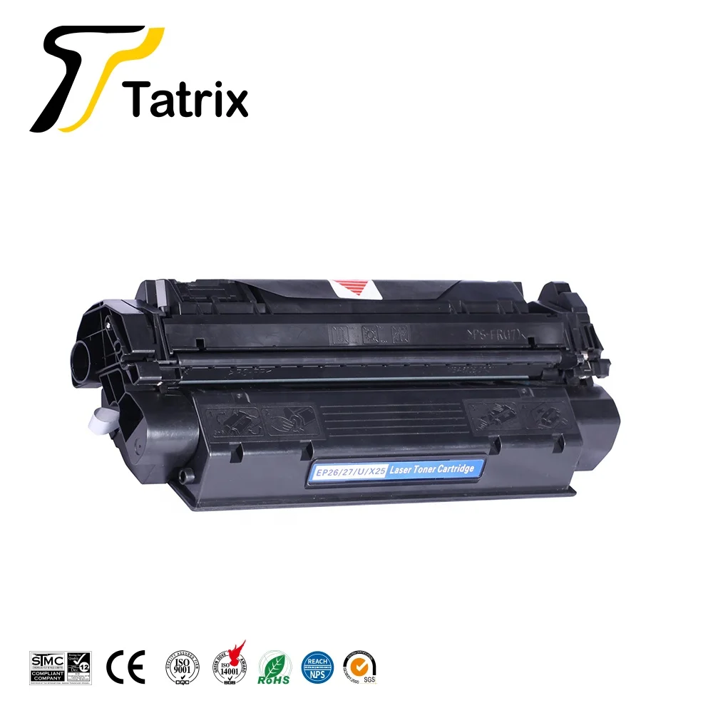 
Tatrix Premium Compatible Laser Black Toner Cartridge EP 26 EP 27 EP26 EP27 EP 26 27 CRG U X25 for Canon MF5750 Printer 