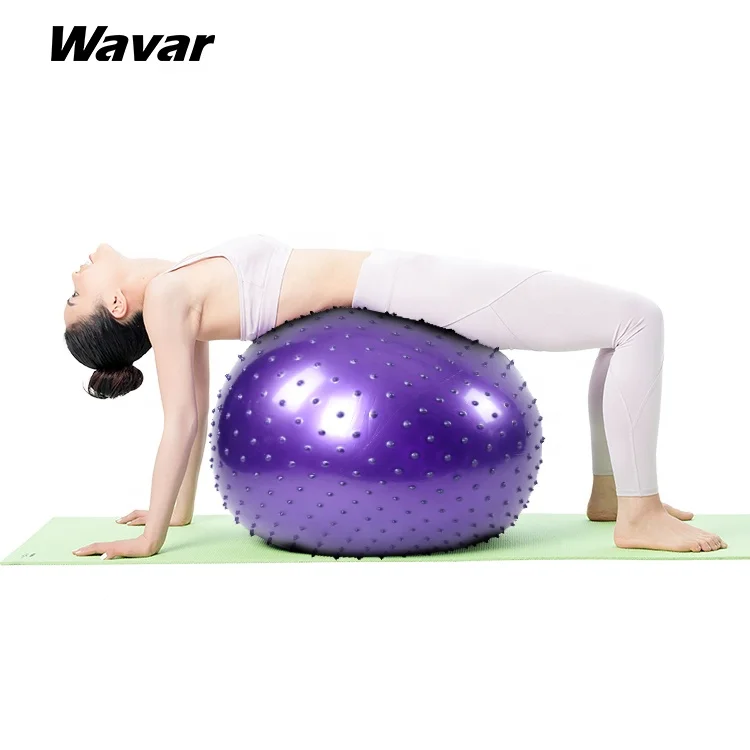 

Pvc non-slip Customized Anti-burst Stability Gymnastic Exercise Yoga Balance massage Ball, Optional