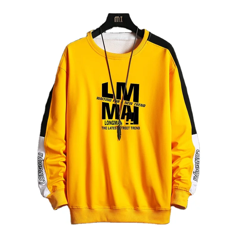 

2020 New Style Custom Polyester / Cotton Fashion Hip Hop Crew Neck Mens Sweatshirt