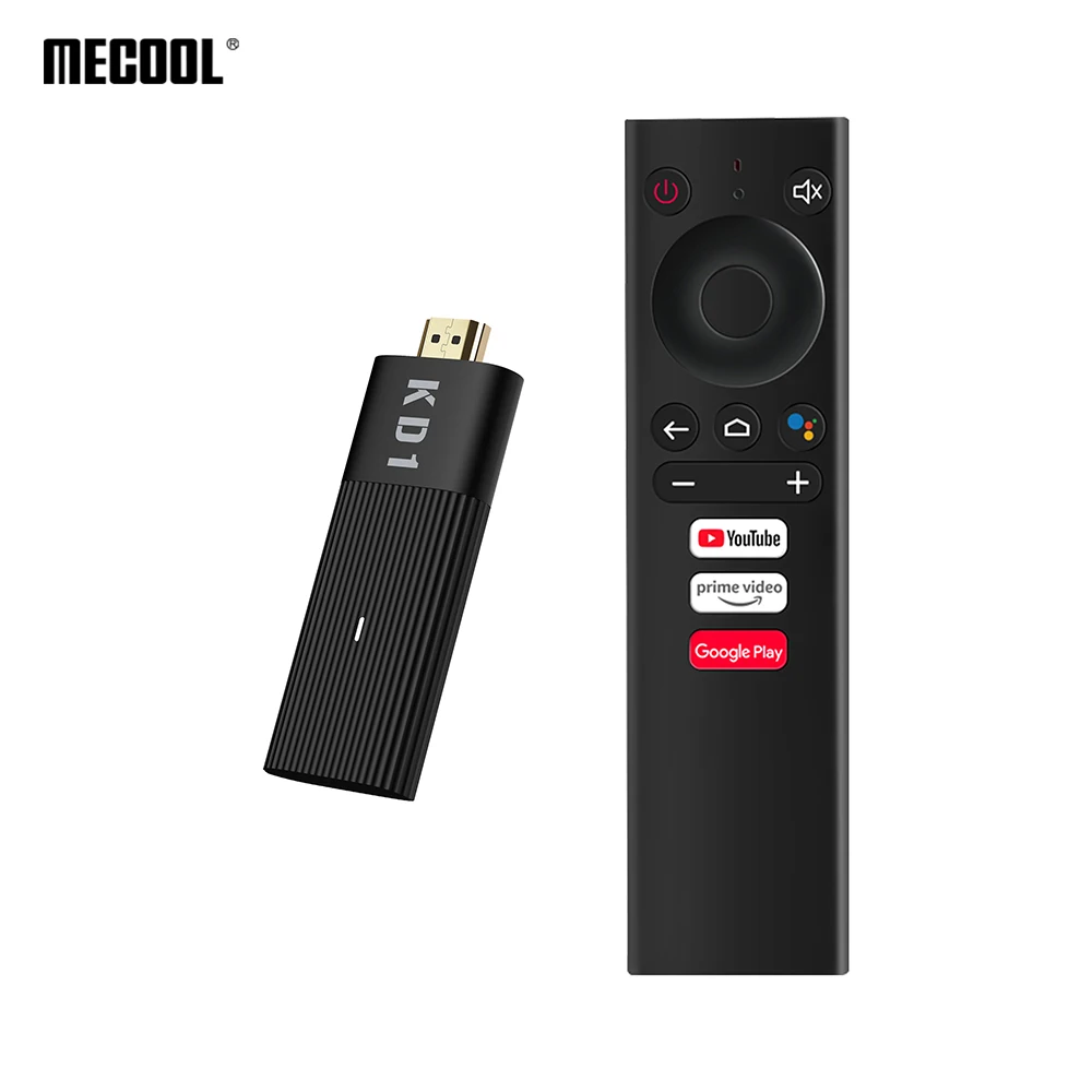 

MECOOL KD1 TV Stick Amlogic S905Y2 2GB 16GB Google Certified Wireless WiFi 4K Smart Android TV Dongle