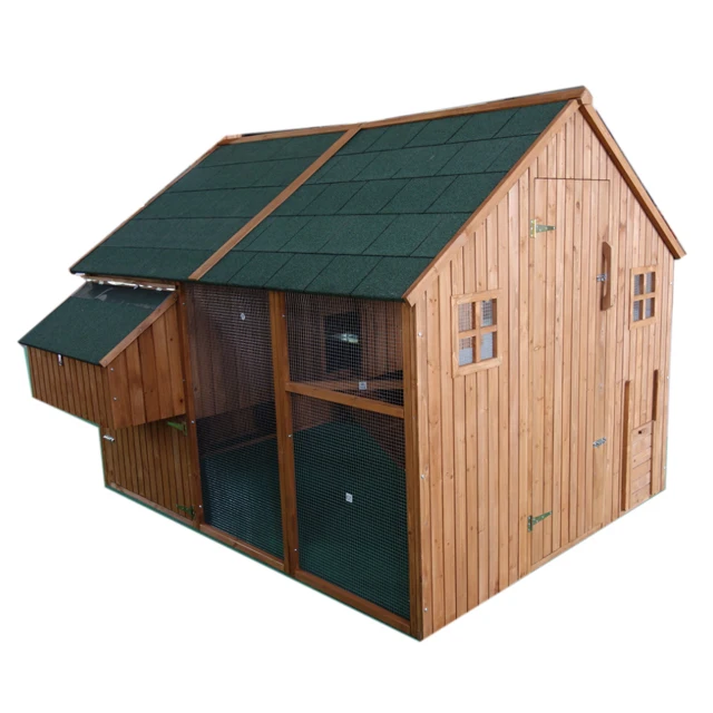 

Manufacturer custom economical waterproof outdoor large bacyard pet house cages wooden chicken coop for layers, Customized color