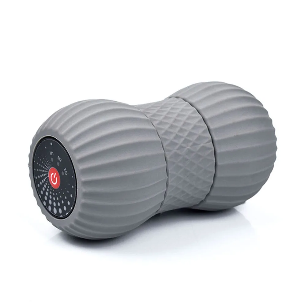 

OEM ODM Muti-function Electric Spiky Foam Roller Vibrating Massage Peanut Ball, Blue