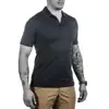 Black Plain Polo Shirts Comfortable Lightweight With Customized Logo