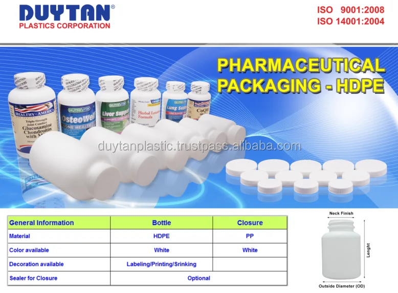 Download Hot Hdpe Medicine Bottle With Cap From Duy Tan Plastic ...