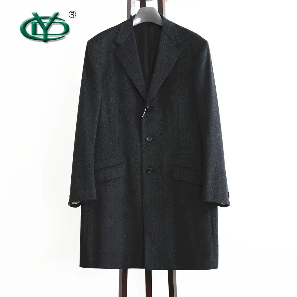 
Factory price cashmere wool long man coat casual overcoat for men 