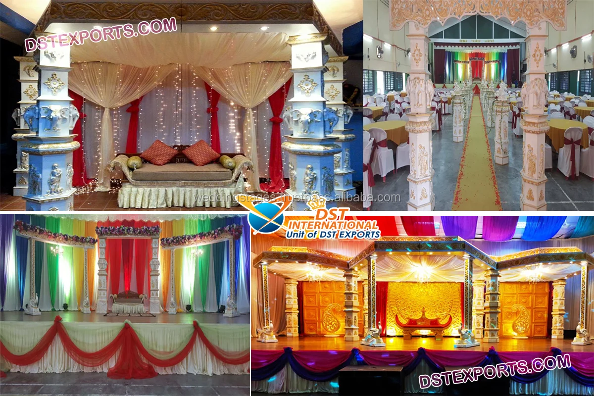 Grand South Indian Mandap Decoration Maharaja Wedding Fiber Bahubali Mandap Traditional Tamil Wedding Mandap Decor Buy Mandap Hochzeit Mandap Indian Mandap Product On Alibaba Com