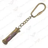 Purple Sand Keyring Sand Timer - Key Ring Timer - Nautical Brass Keychain Sand Timer
