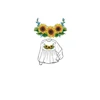 Sunflowers scheme for beaded cross stitch kit