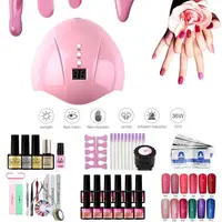 

Nail Extension Glue 12 Color Nail Polish Glue Set 36W UV / LED Phototherapy Machine Lamp Gel Nail Polish Starter Kit