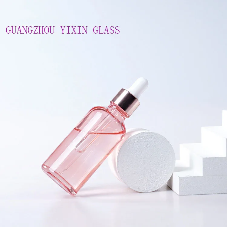 5ml 15ml 30ml 50ml  essential oil rose gold luxury dropper bottle cosmetic glass bottle packaging glass bottle details