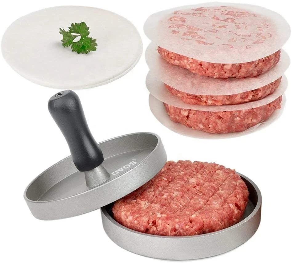 

Wholesale manual non stick coated plastic handle hamburger press patty maker burger mold, As picture