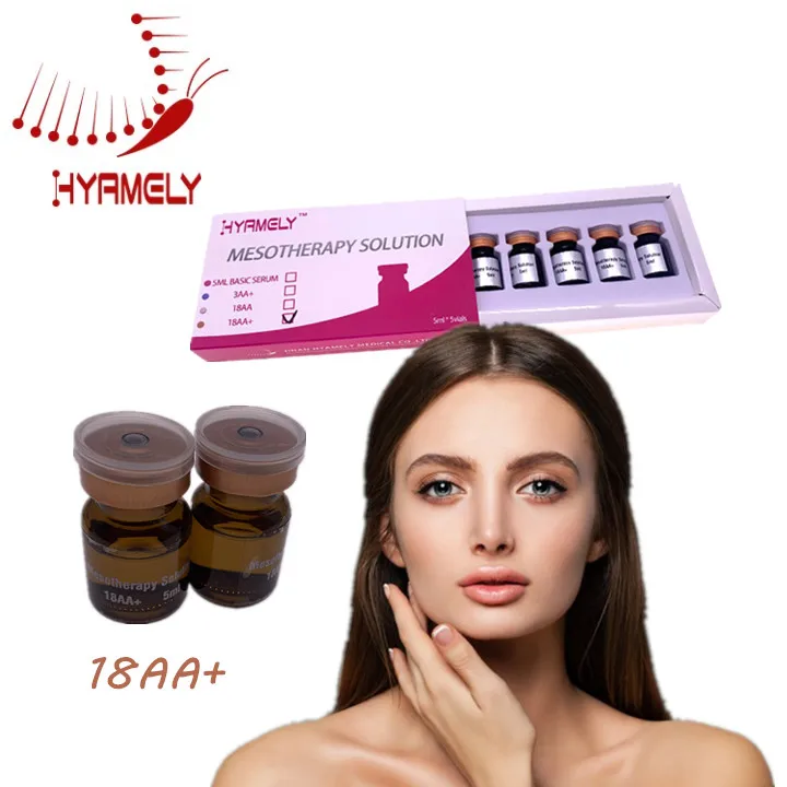 

Injectable Hyaluronic Acid 20Mg HYAMELY 5Ml 18AA+ Serum Mesotherapy Solution Brighten Skin, Transparent