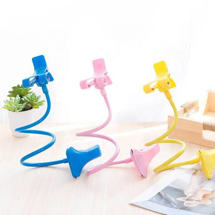 

High Quality Bedside Desktop Double Clip Bracket Lazy Cellphone Holder Stand