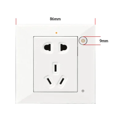 Smart Power One Outlet Receptacle Zigbee Wall Socket UK - ANKUX.COM