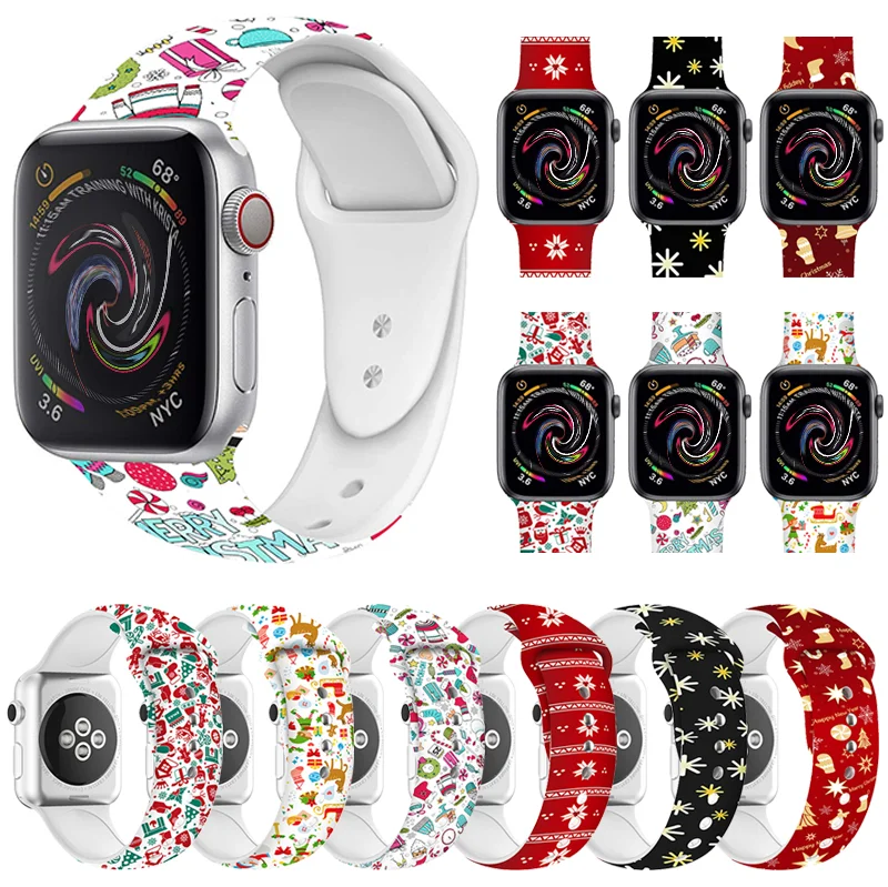

2021 Amazon Sport Fashion pure color silicone strap for watch bands series 1/2/3/4/5/6 band 42mm, Multi colors
