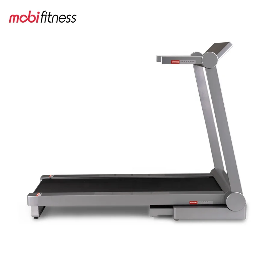 

Mobifitness Smart Folding Treadmill Running Machine For Home Use, Grey