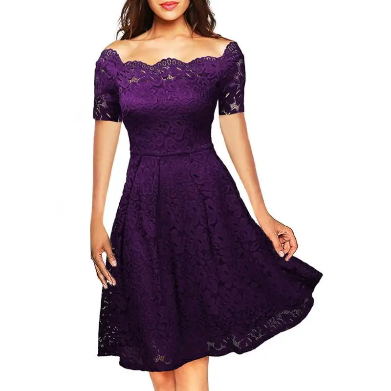 

2021in Stock Spring Private Label Shein Lady Clothing Print Fashion Dress Plus Size 4xl Women Lace Elegant Casual Dresses