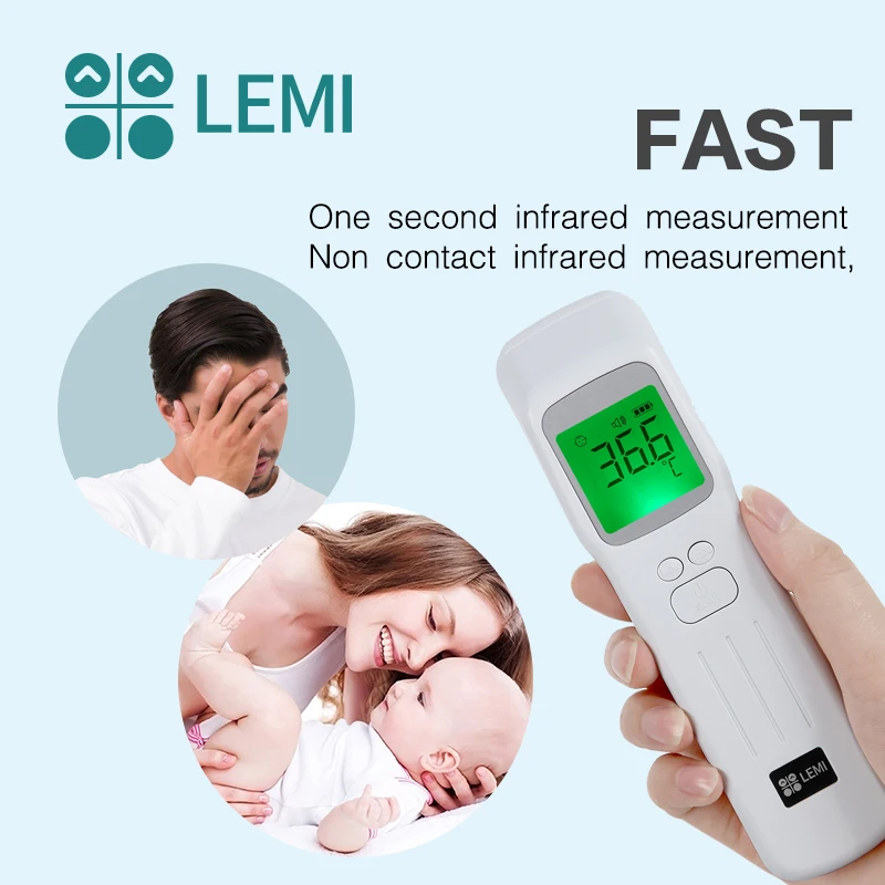 
home non-contact infrared body digital forehead thermometer forehead medical gun 