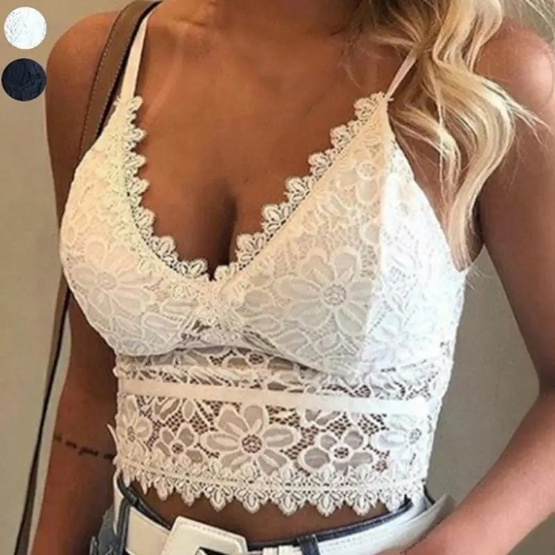 

Summer V Neck Sexy Lace Woman Crop Top