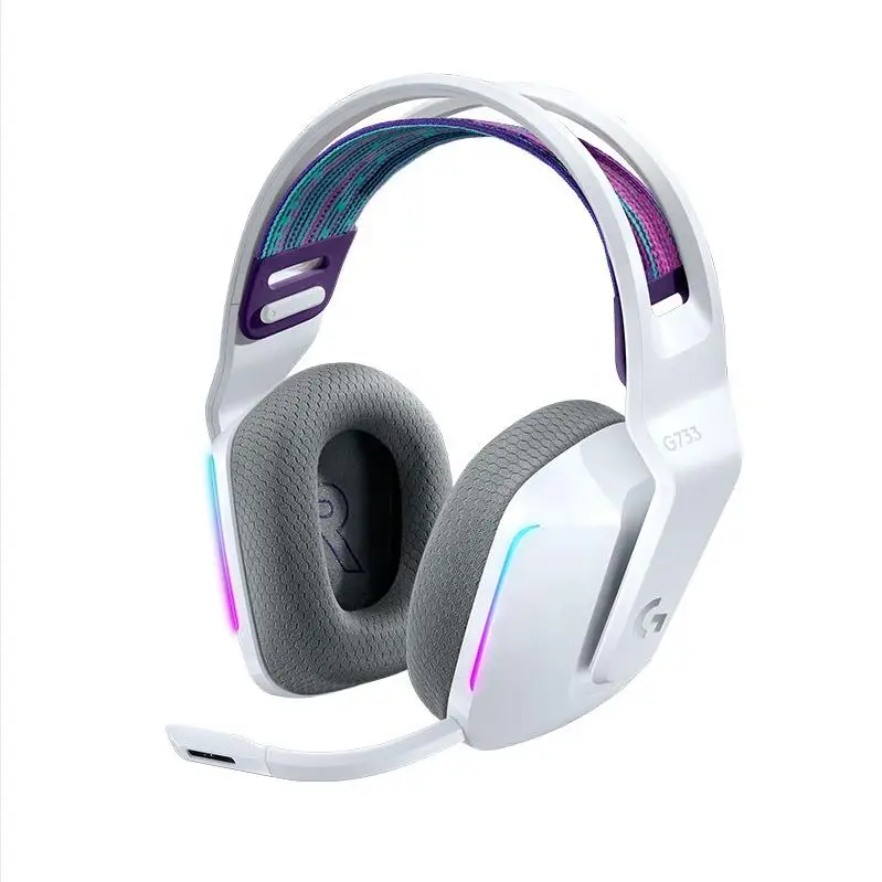 

High quality 2021 Logitech G733 Wireless RGB Headphone lightweight Headset lightspeed Gaming Headphones, White,black,purple,blue