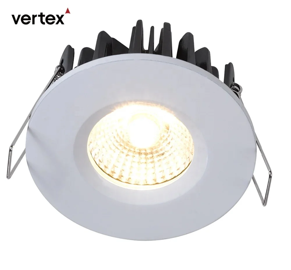 Vertex Recessed Down light, Round Housing Dimmable Cct Adjustable IP65 8w Cob Led Downlight